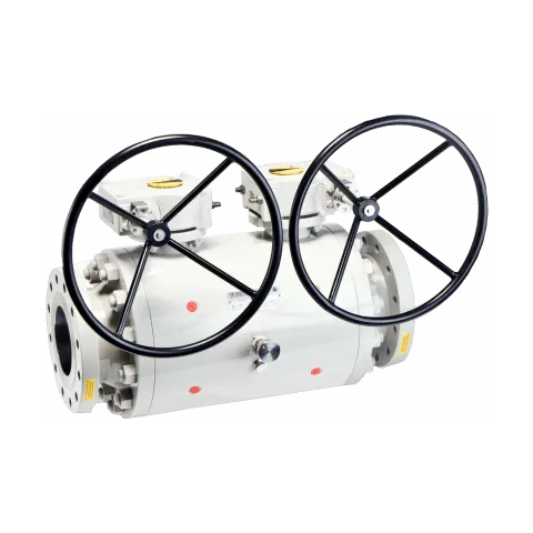 固定式三件式法兰DBB球阀